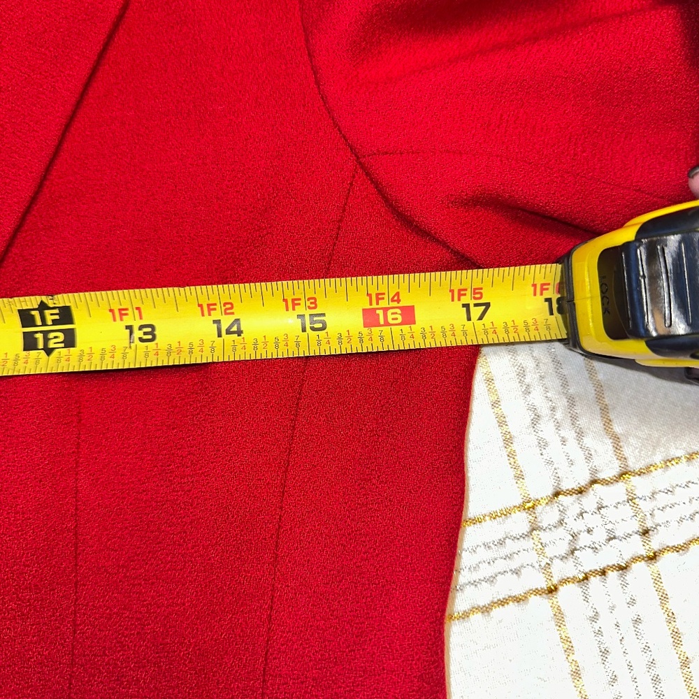 Talbots Petite Red Wool Suit ~ Jacket Sz 2 Skirt Sz 4 - Picture 8 of 13